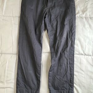 Lacoste Chino Casual Pants Gray Men's 34 x 28 (Altered Length)